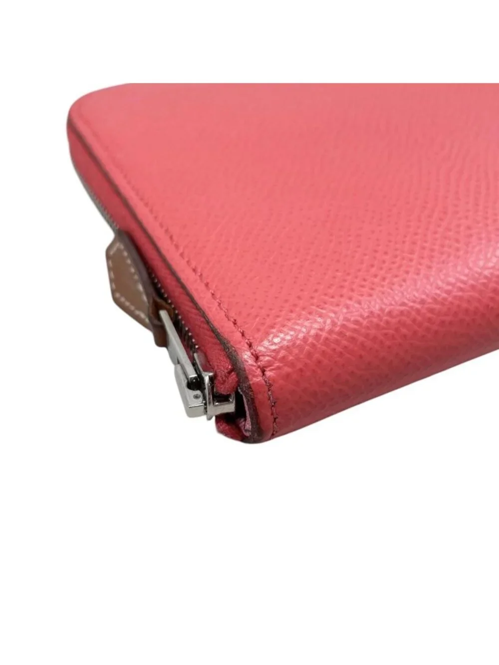 Hermes Wallet Azap Silk in Long Veau Pink Yellow Silver